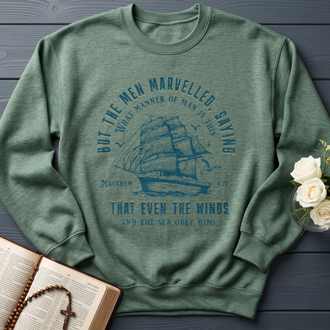 But The Men Marvelled Saying What Manner Of Man Is This That Even The Winds And The Sea Obey Him Matthew 8.27 01