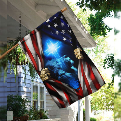 Jesus Christ American Flag