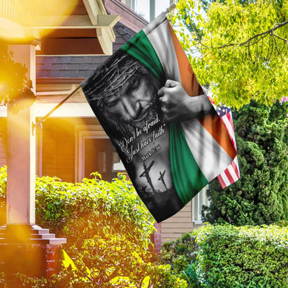 Jesus - Just Have Faith Irish Flag