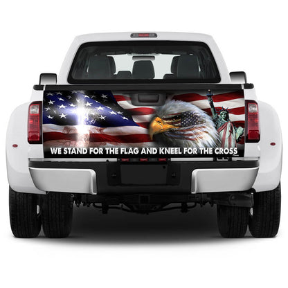 Jesus Christ United We Stand Truck Tailgate Decal Sticker Wrap