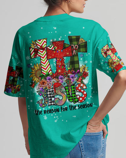 Jesus The Reason Christmas Women's All Over Print Tshirt 1