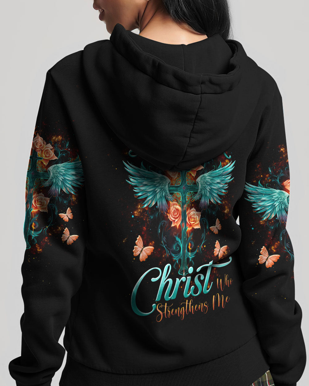 I Can Do All Things Through Christ Women's All Over Print Hoodie