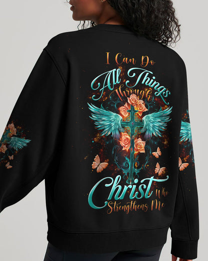 I Can Do All Things Through Christ Women's All Over Print Sweatshirt