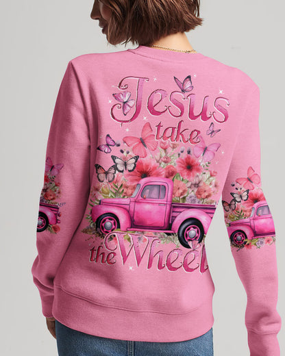 Jesus Take The Wheel Women's All Over Print Sweatshirt 1