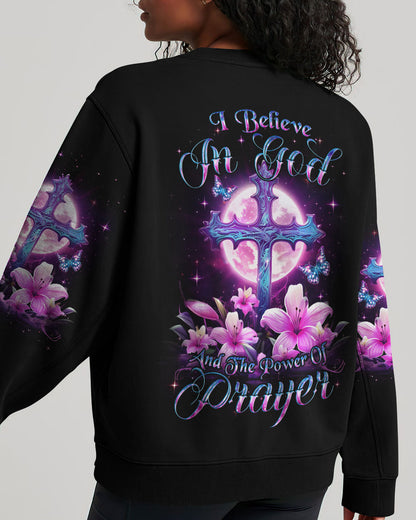 I Believe In God Women's All Over Print Sweatshirt