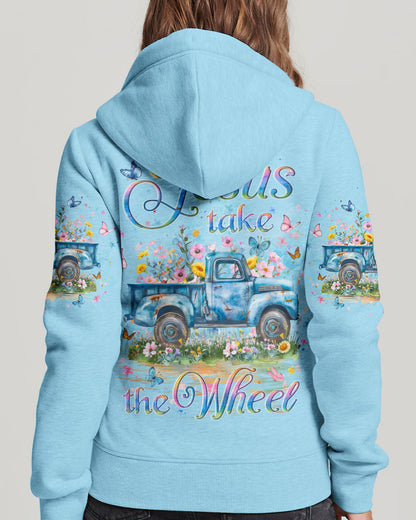 Jesus Take The Wheel Women's All Over Print Hoodie 8