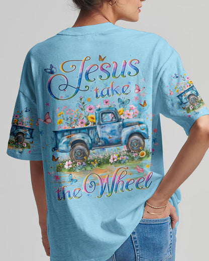 Jesus Take The Wheel Women's All Over Print Tshirt 8