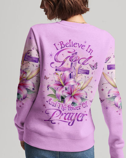 I Believe In God Women's All Over Print Sweatshirt 4