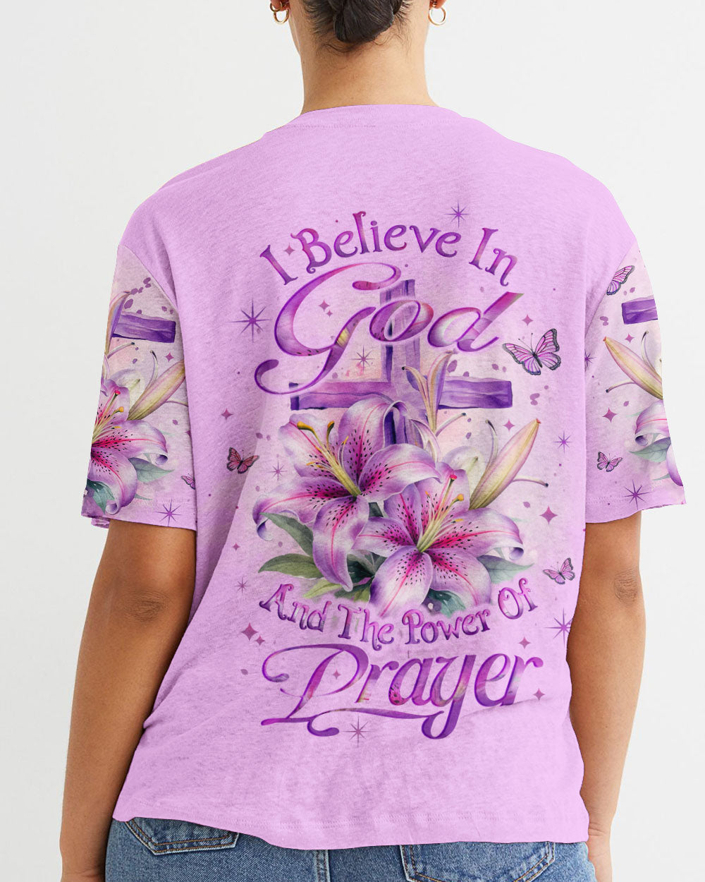 I Believe In God Women's All Over Print T-Shirt 4