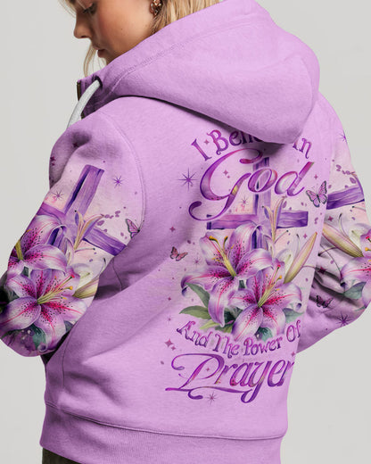 I Believe In God Women's All Over Print Hoodie 4