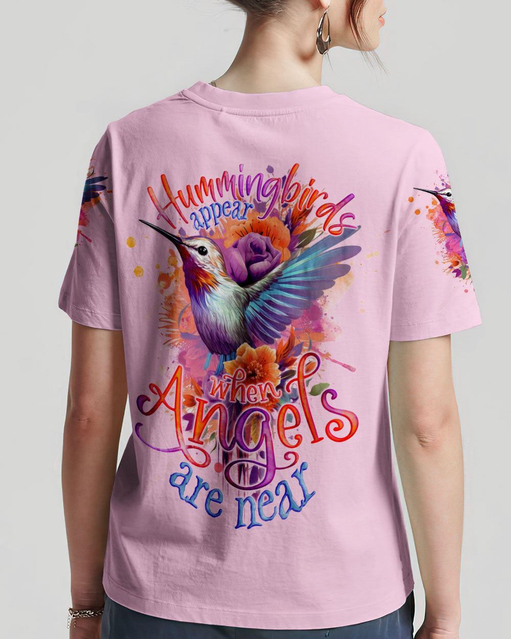 When Hummingbirds Appear Angels Are Near T-Shirt