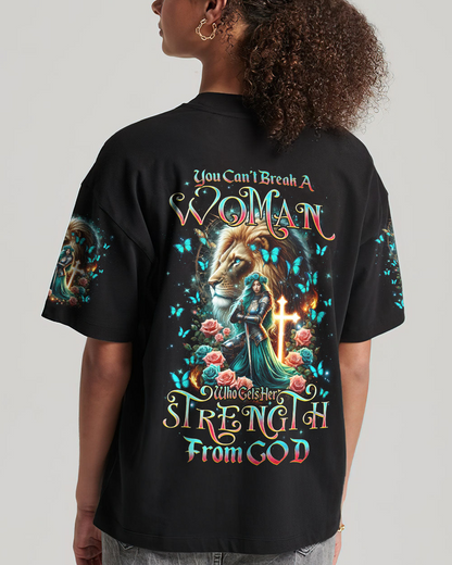 You Can't Break A Woman Warrior Lion T-Shirt