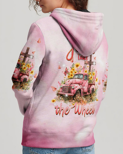 Jesus Take The Wheel Flower Truck Hoodie 12