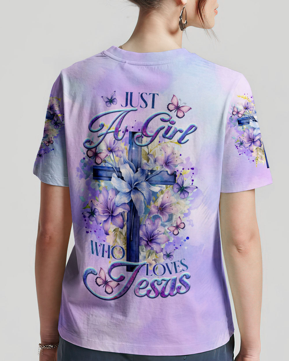 Just A Girl Who Loves Jesus T-Shirt 1