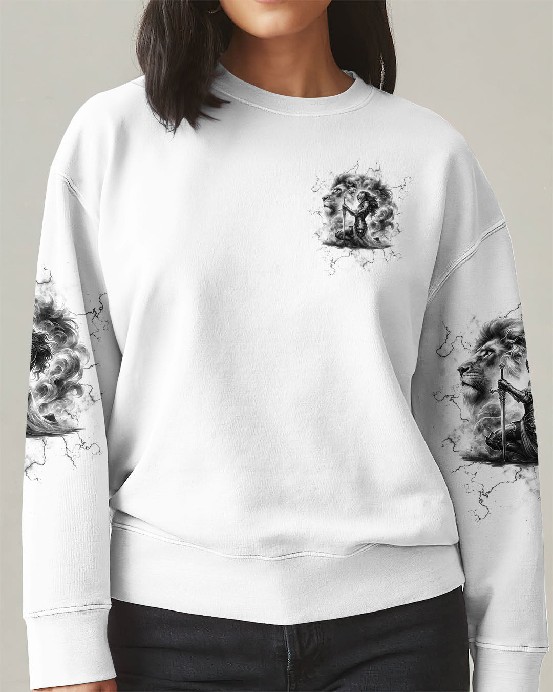 A Child Of God A Woman Of Faith Women's All Over Print Sweatshirt