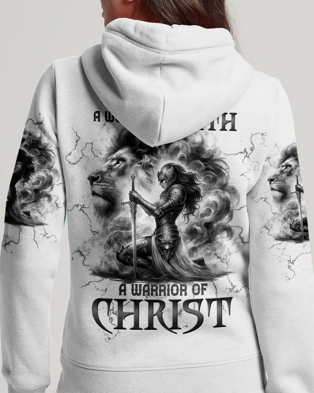 A Child Of God A Woman Of Faith Women's All Over Print Hoodie