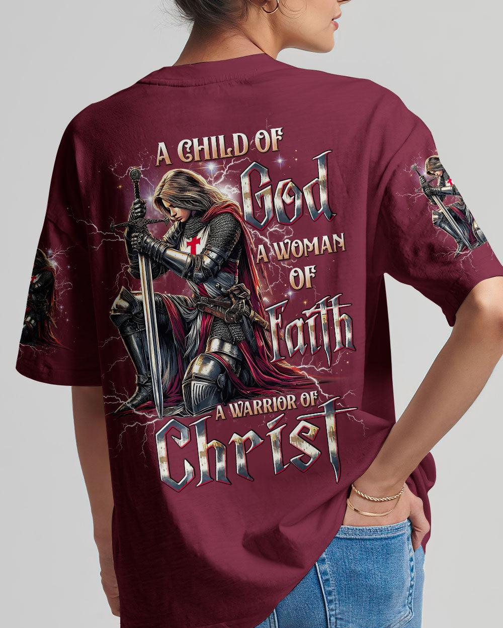 A Child Of God A Woman Of Faith T-Shirt 5