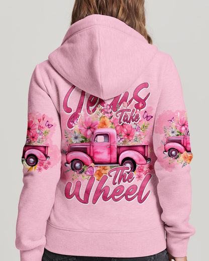 Jesus Take The Wheel Women's All Over Print Hoodie 4