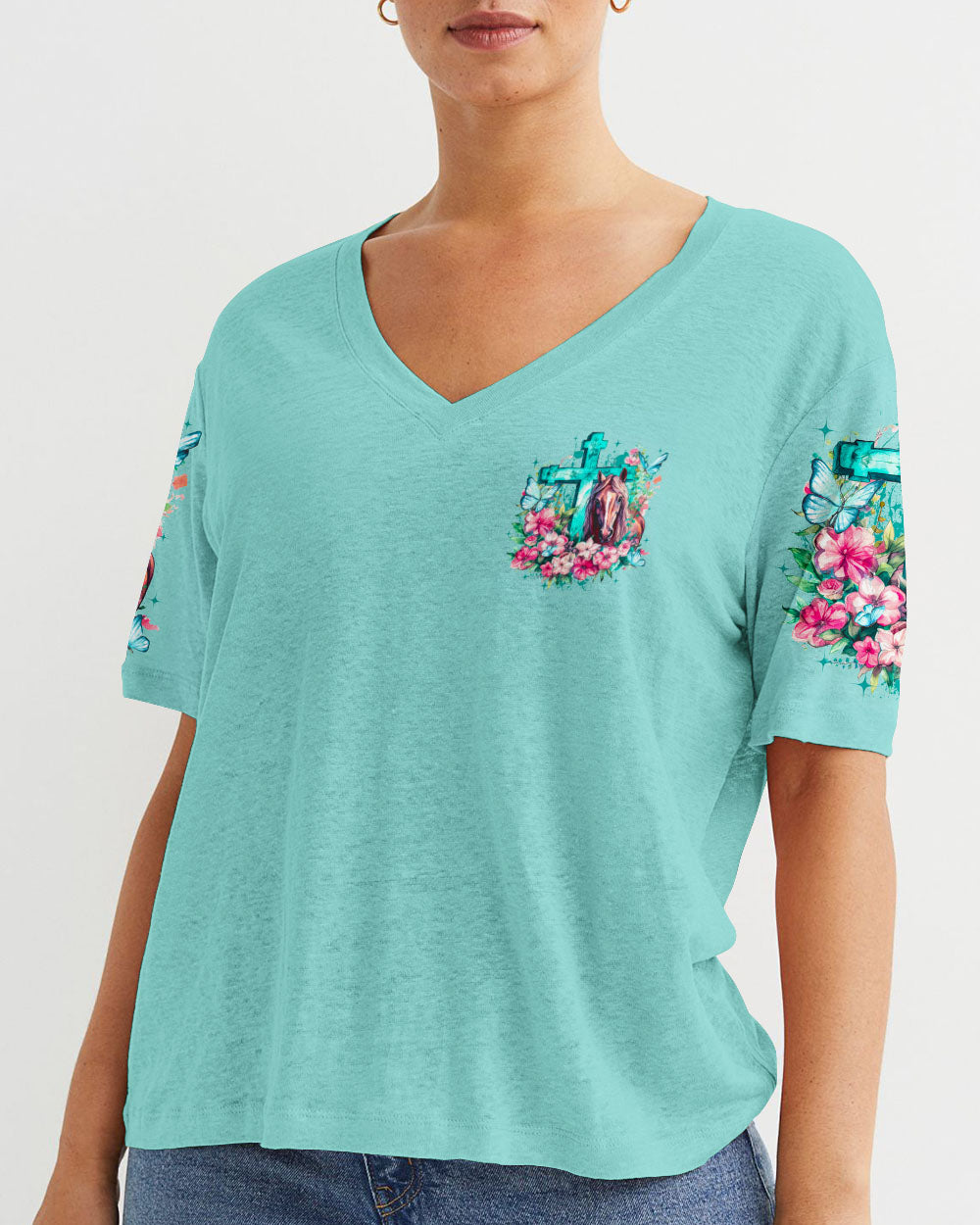 Runs On Jesus And Horses T-Shirt