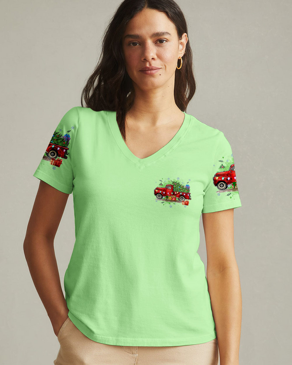 Jesus Take The Wheel Christmas T-Shirt 3