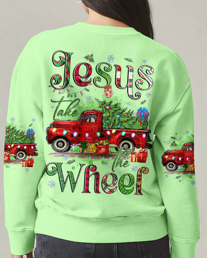 Jesus Take The Wheel Christmas Women's All Over Print Sweatshirt 3