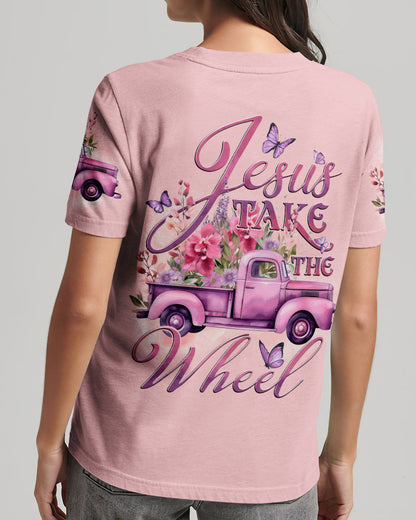 Jesus Take The Wheel Women's All Over Print Tshirt 9