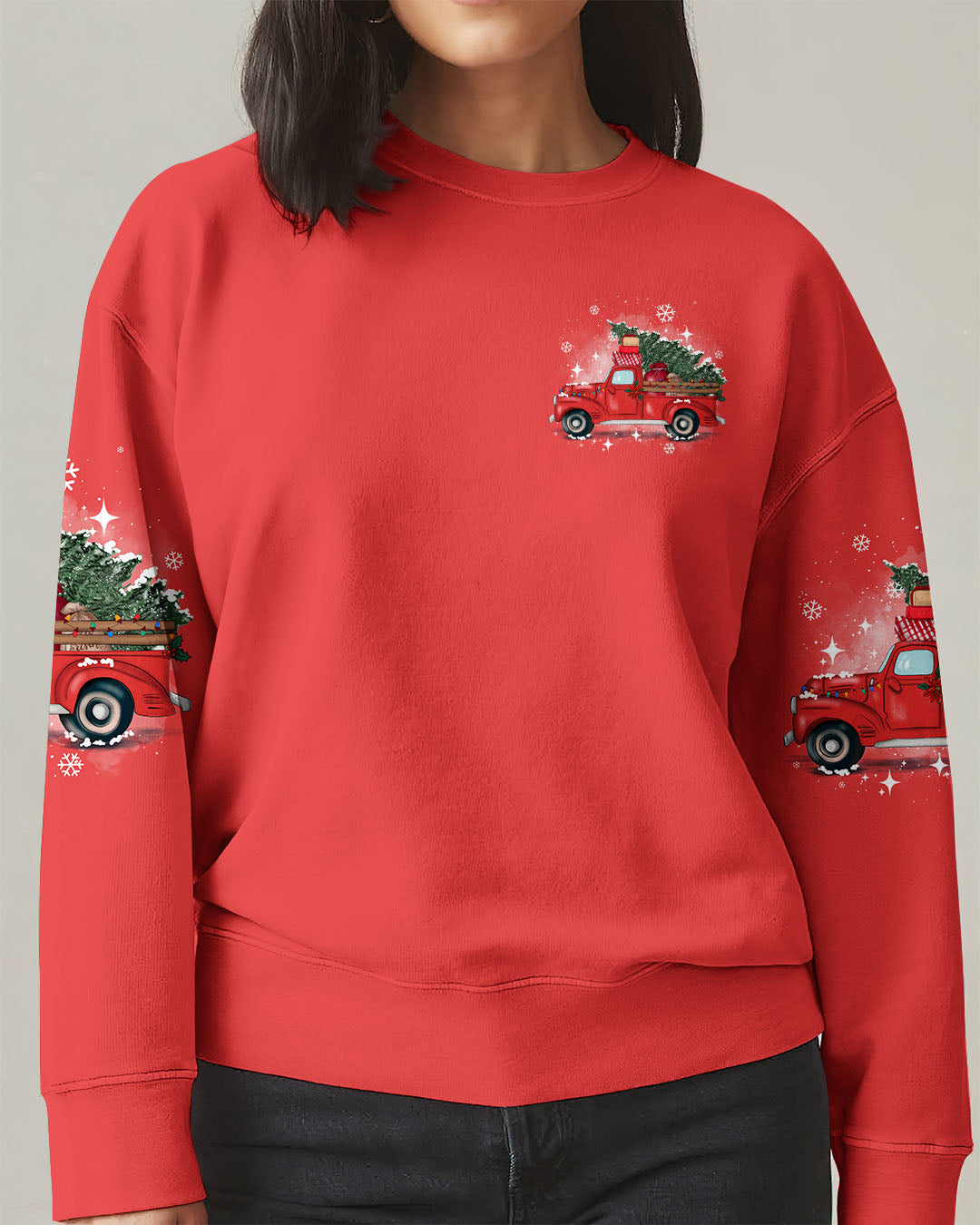 Jesus Take The Wheel Christmas Women's All Over Print Sweatshirt 7