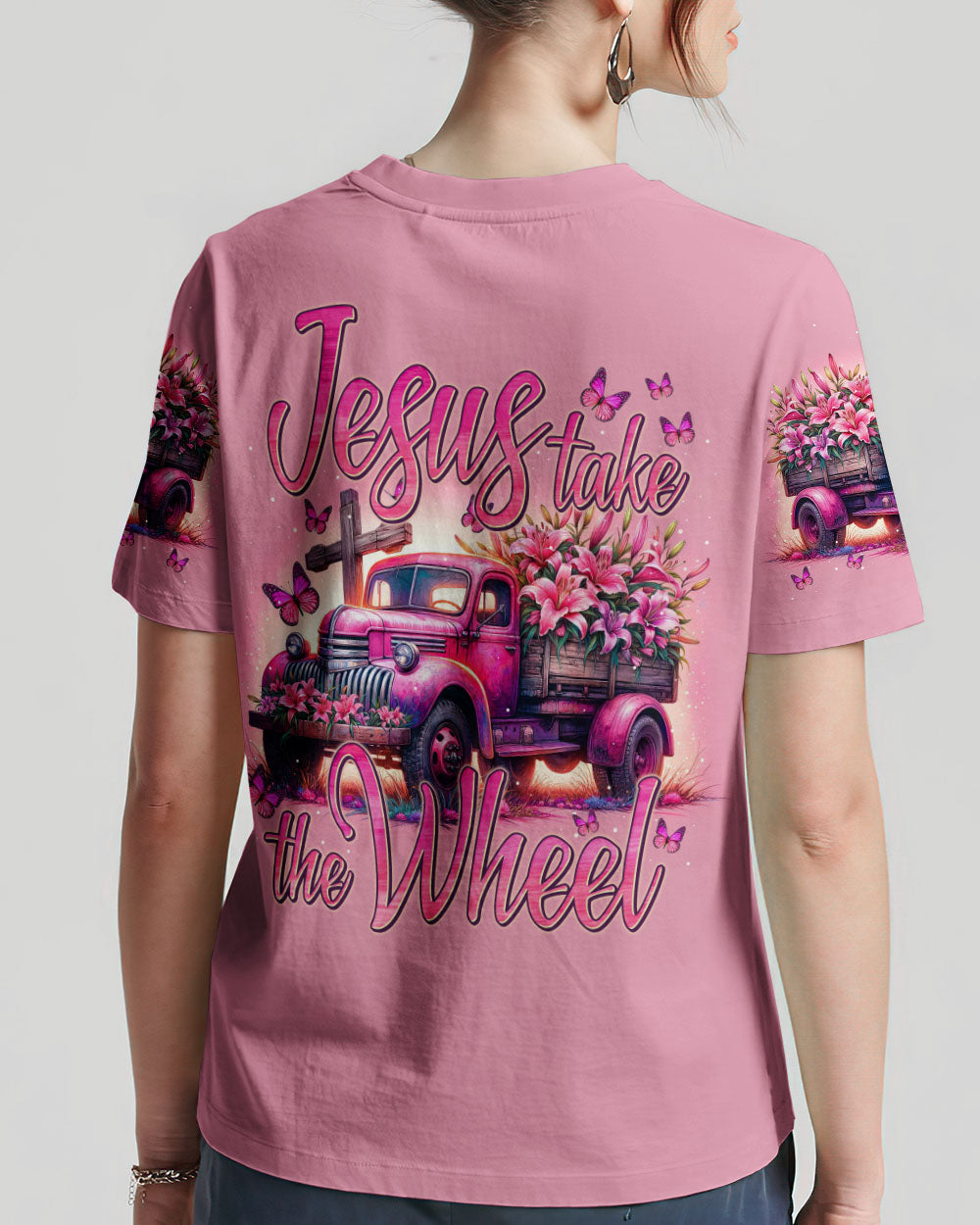 Jesus Take The Wheel T-Shirt 17