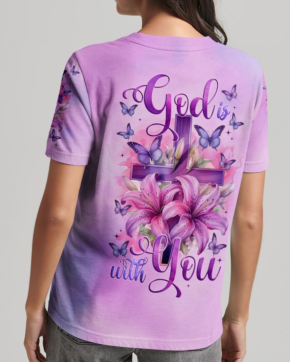 God Is With You Women's All Over Print T-Shirt