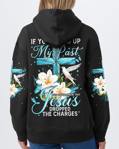 Jesus Dropped The Charges Women's All Over Print Hoodie