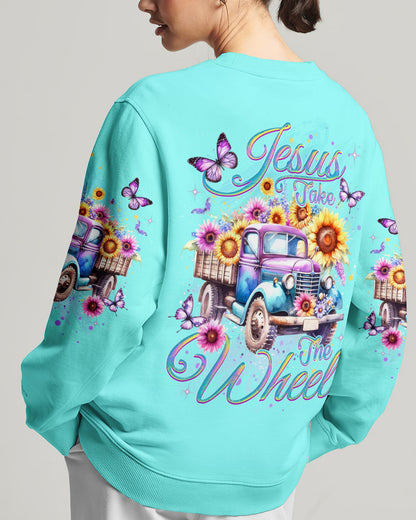 Jesus Take The Wheel Women's All Over Print Sweatshirt 5