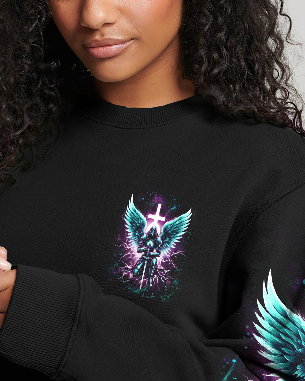 She Who Kneels Before God Warrior Sweatshirt 6