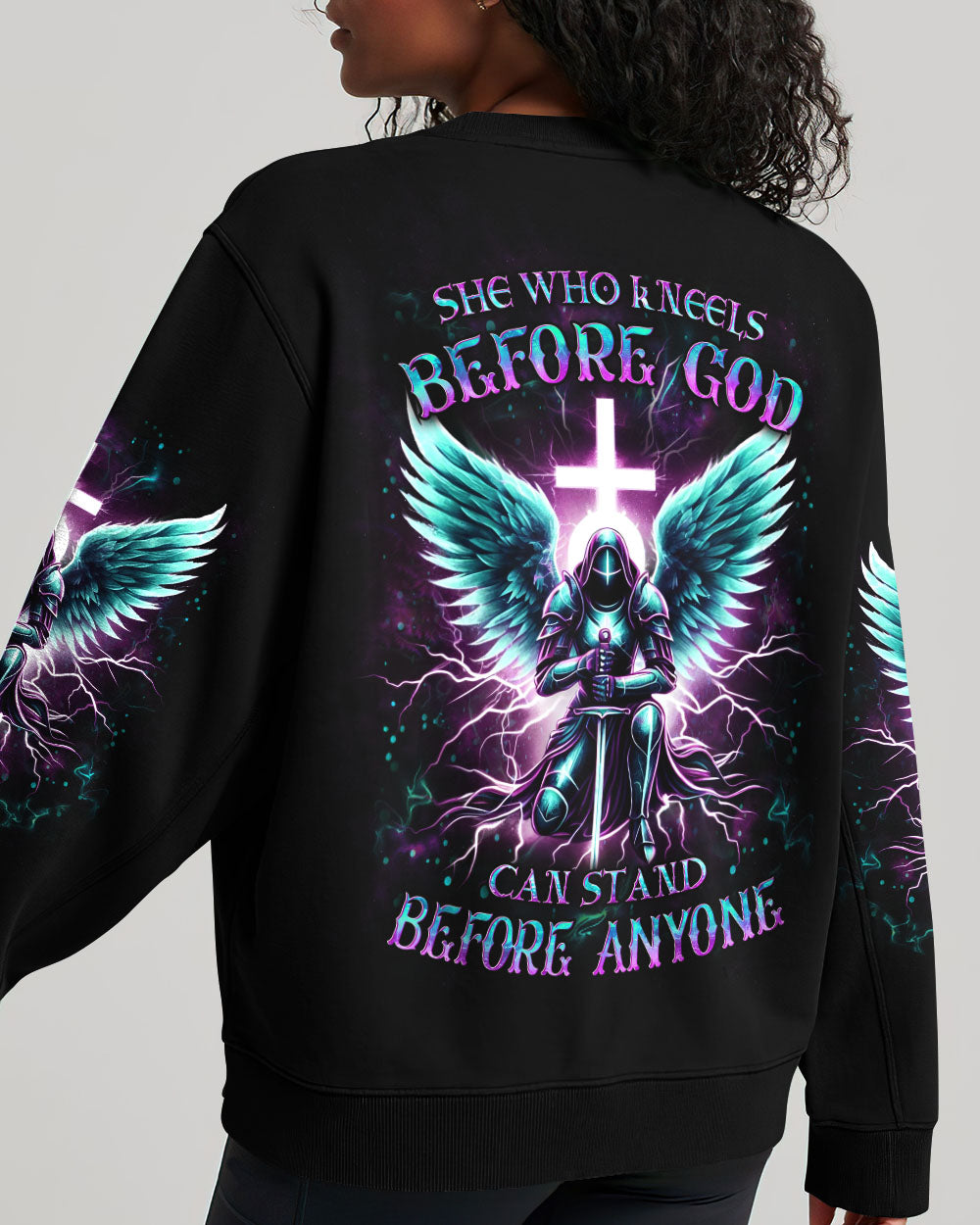 She Who Kneels Before God Warrior Sweatshirt 6