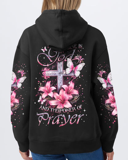 I Believe In God Women's All Over Print Hoodie 1