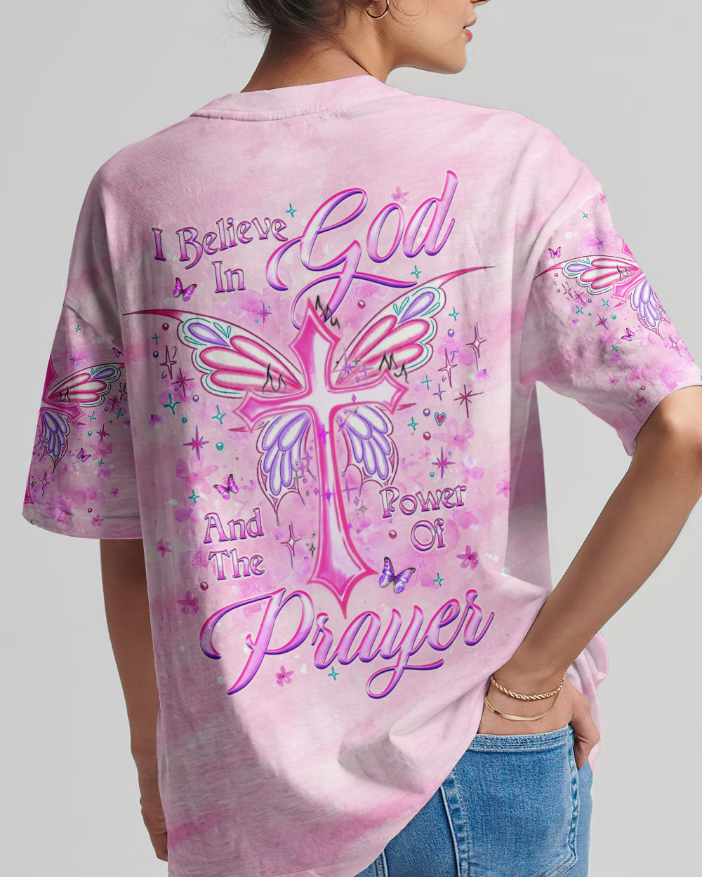 I Believe In God Women's All Over Print T-Shirt 2