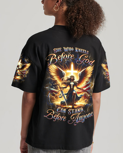 She Who Kneels Before God T-Shirt 4