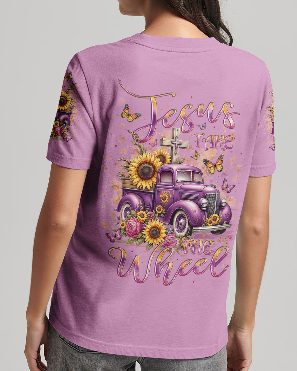 Jesus Take The Wheel T-Shirt 14