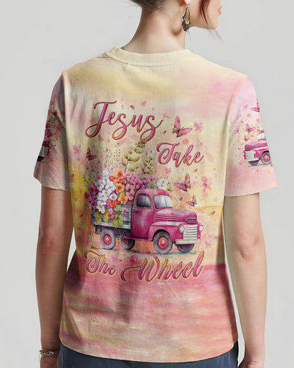 Jesus Take The Wheel Women's All Over Print Tshirt 10