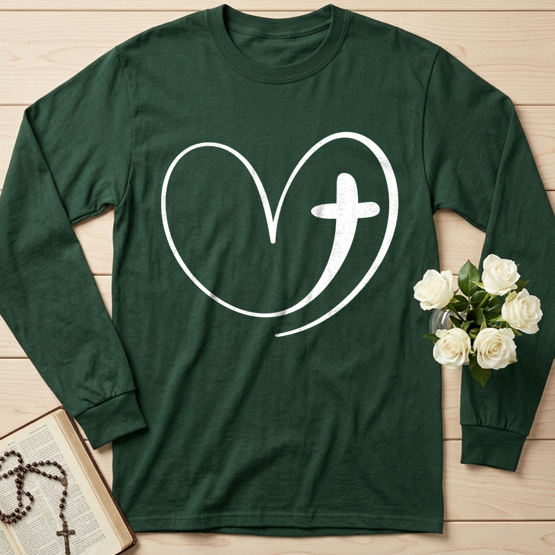 Christian Heart Cross 01