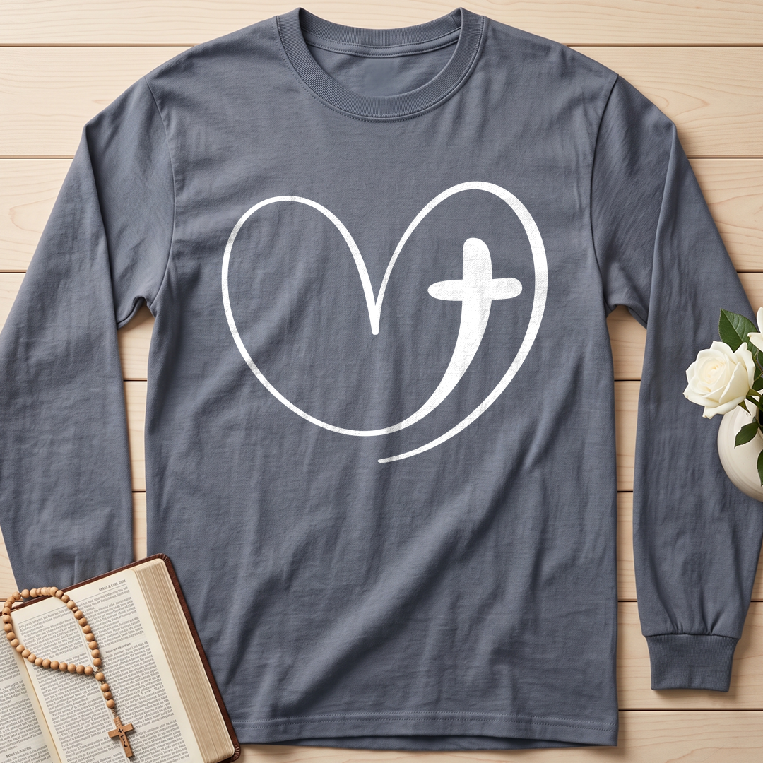 Christian Heart Cross 01