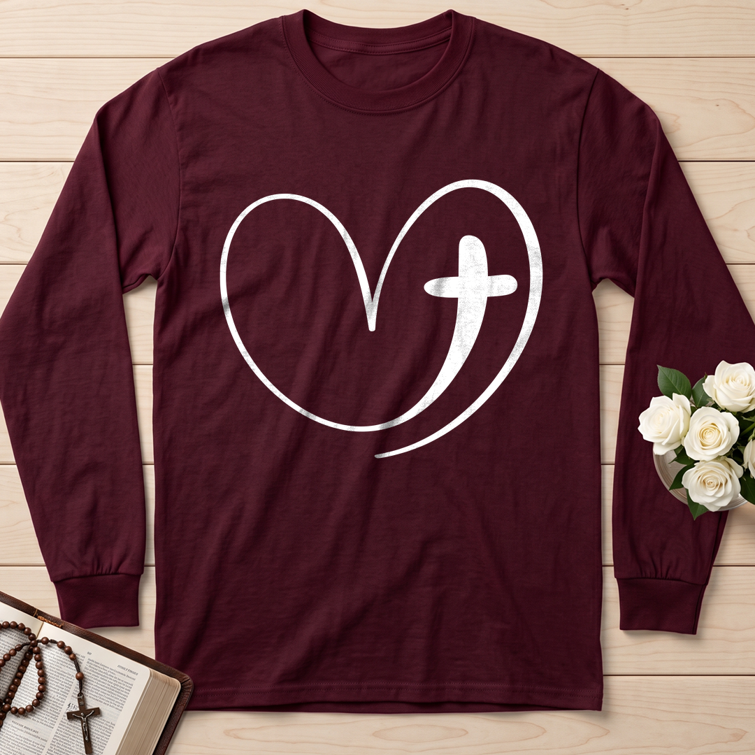 Christian Heart Cross 01