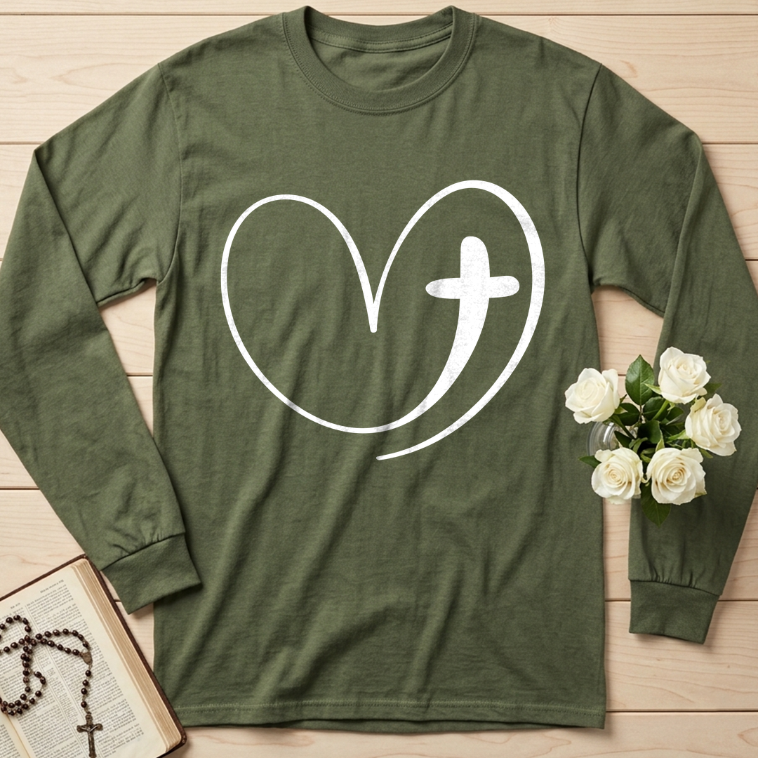 Christian Heart Cross 01