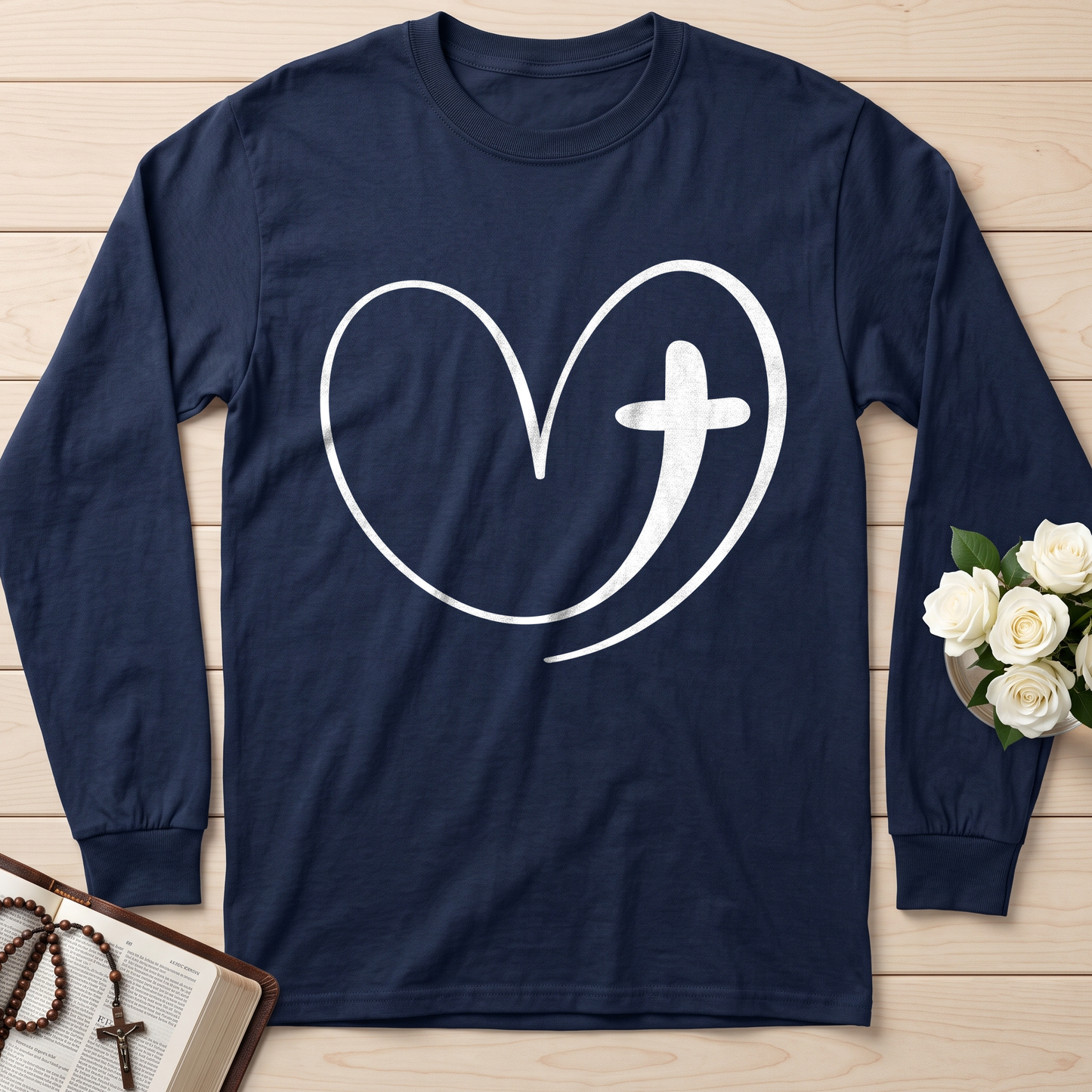 Christian Heart Cross 01