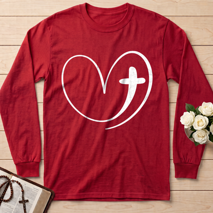 Christian Heart Cross 01