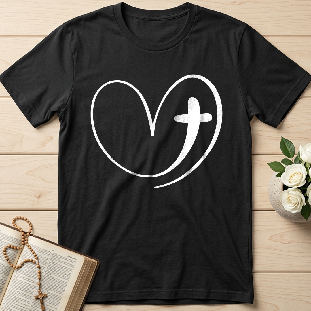 Christian Heart Cross 01