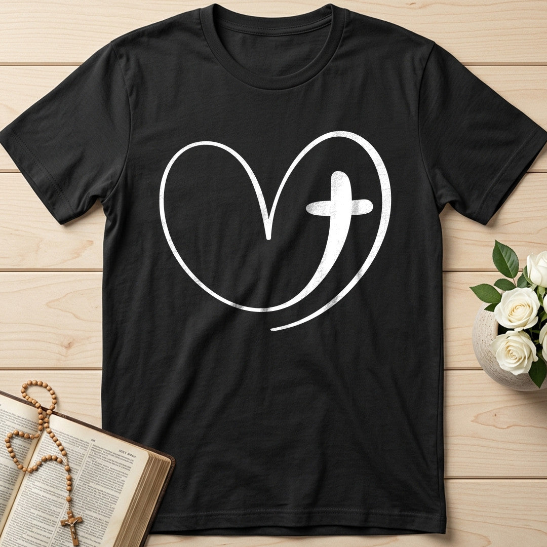 Christian Heart Cross 01