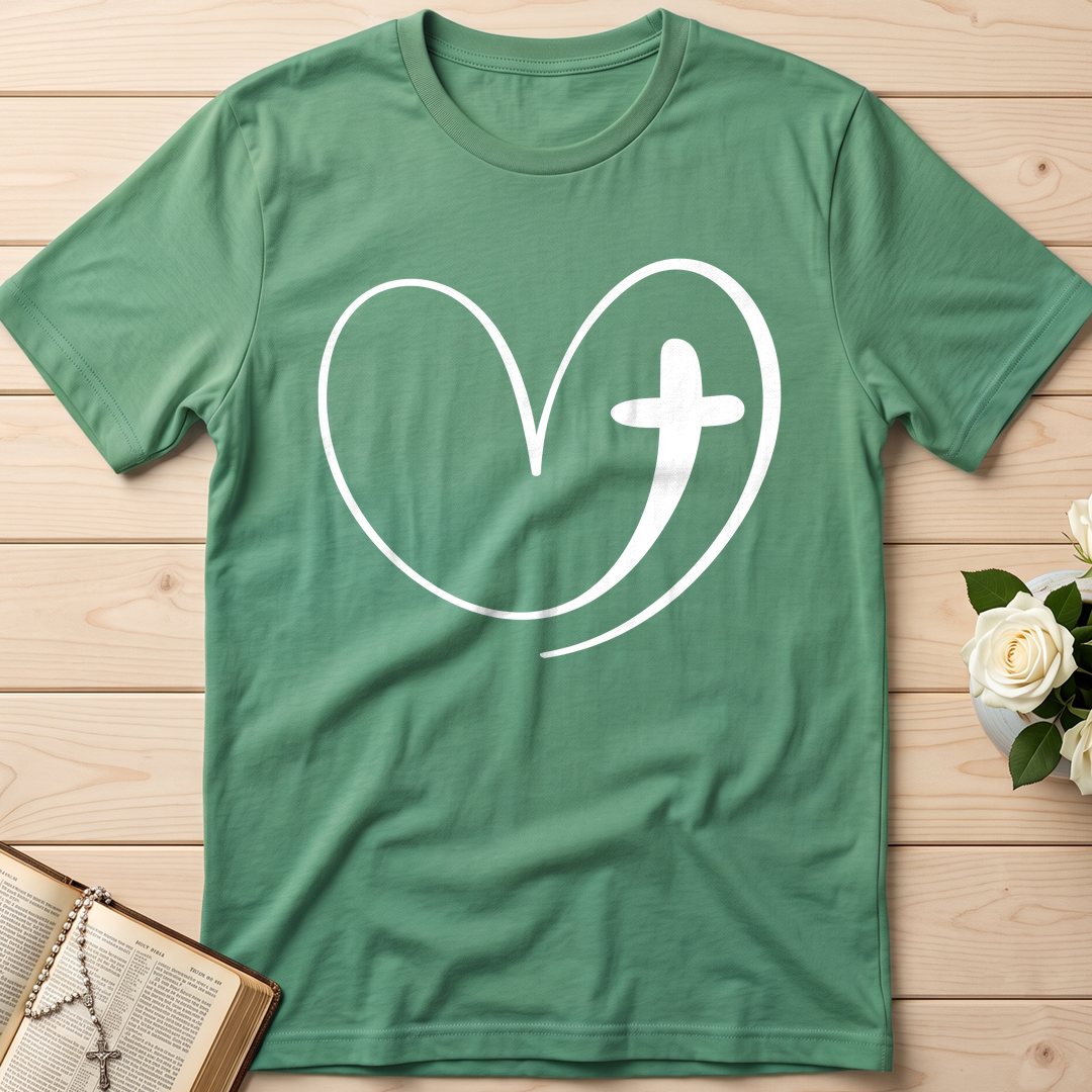 Christian Heart Cross 01