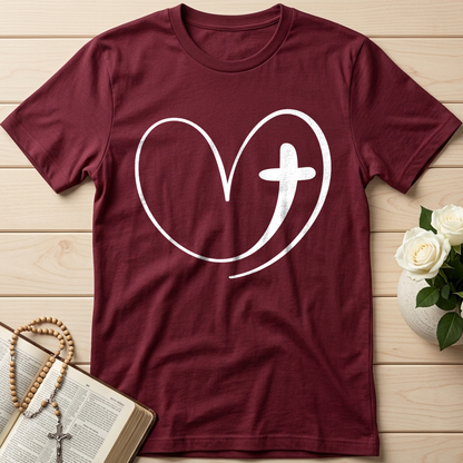 Christian Heart Cross 01