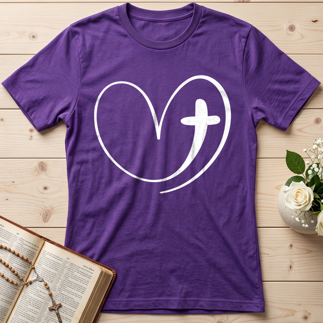 Christian Heart Cross 01