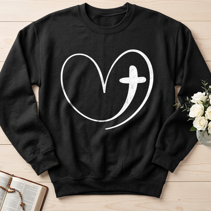 Christian Heart Cross 01